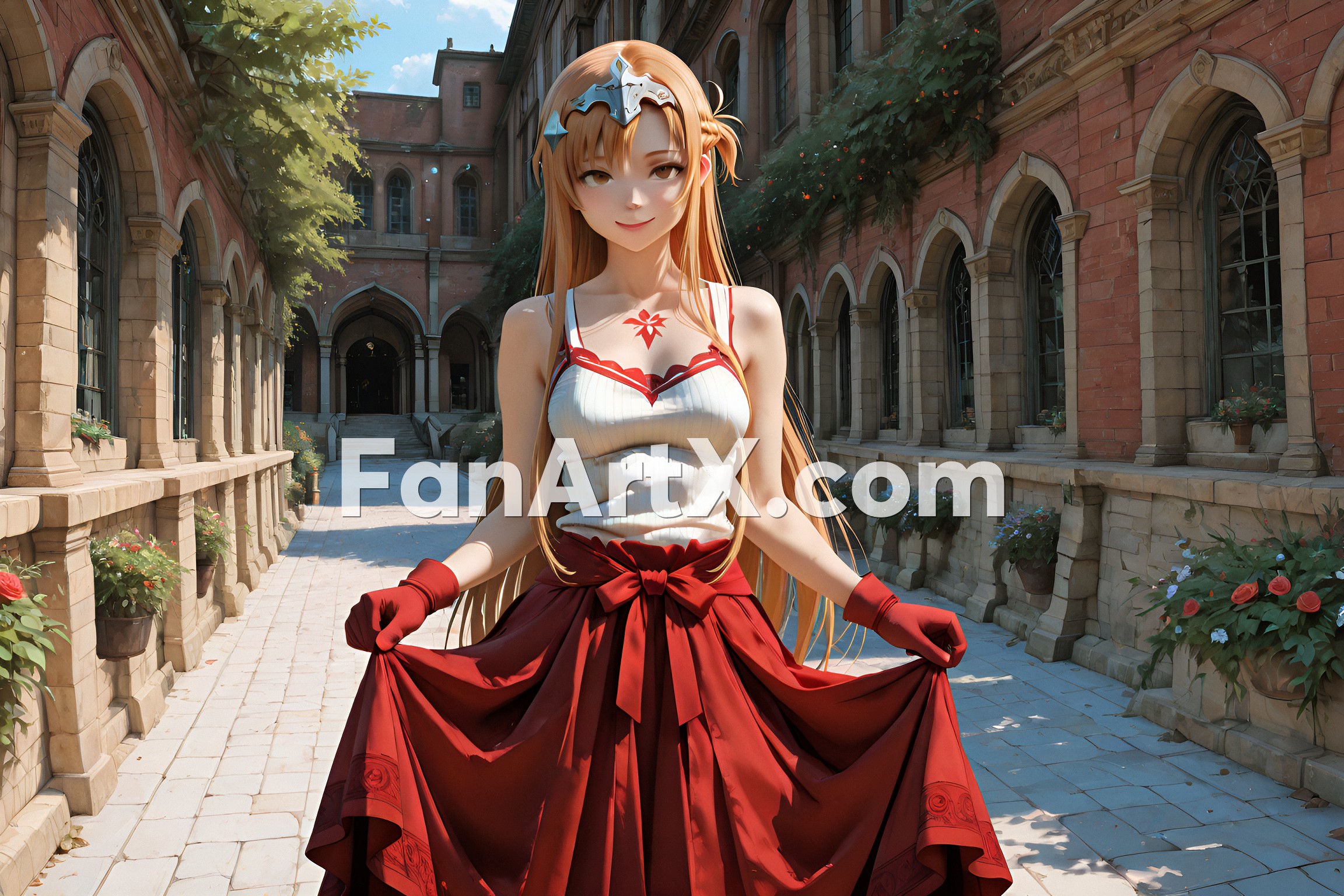 Sao Asuna Yuuki Fanart - Sword Art Online character 8575407
